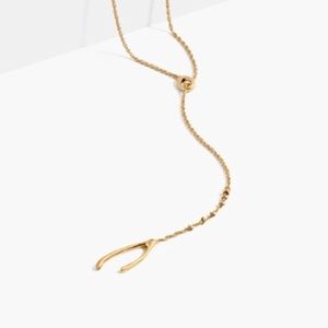 Madewell wishbone necklace